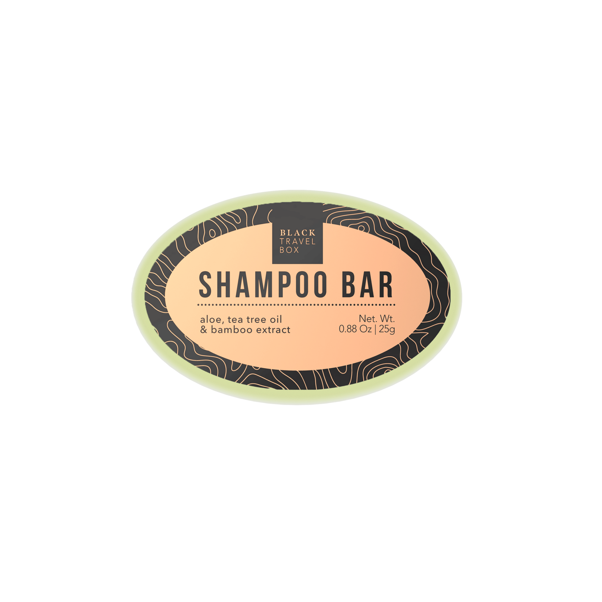 solid shampoo bar part of award winning black travel carry on starter kit